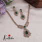 Trendy CZ Sparkling Leaf Pendant Necklace NC2336 (Available in 3 colours)