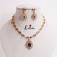 Sparkling CZ Teardrop Necklace NC2545 (Available In 3 Colors)