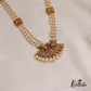 Classic Triple Layered Pearl Strands With Elephant Mango Motifs Pendant Haaram LH2011