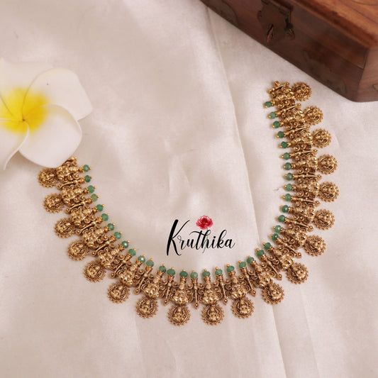 Pretty Lakshmi Coin/Bottu Mala Necklace NC1943