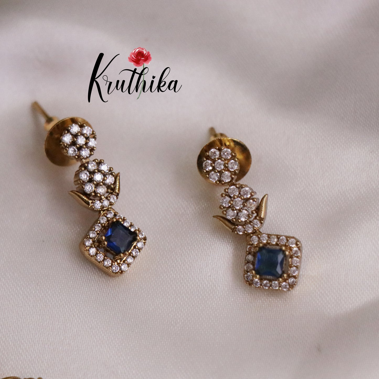 Trendy AD Floral Necklace Set NC2230  (Available in 4 Colours)