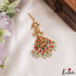 Trendy Antique Lakshmi Peacock Motifs Jadau Maang Tikka With Pearl Bead Drops MT405 (Available In 4 Colors)