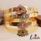 Beautiful Peacock Motifs AD Stones Hip Belt V373 (Available In 4 Colors)