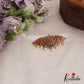 Classic Floral Motifs Jadau Hair Clip With Pearl Drops J355 (Available In 2 Colors)