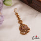 Beautiful Antique Peacock Motifs Kemp Maang Tikka With Golden Bead Drops MT363 (Available In 2 Colors)