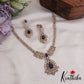 Trendy CZ Sparkling Leaf Pendant Necklace NC2336 (Available in 3 colours)