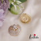 Sparkling AD Floral Chandra Surya Hair Ornaments J306
