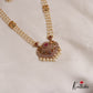 Attractive Triple Layered Pearl Strands With Elephant Motifs Pendant Haaram LH2015