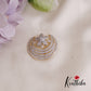Sparkling AD Floral Chandra Surya Hair Ornaments J306