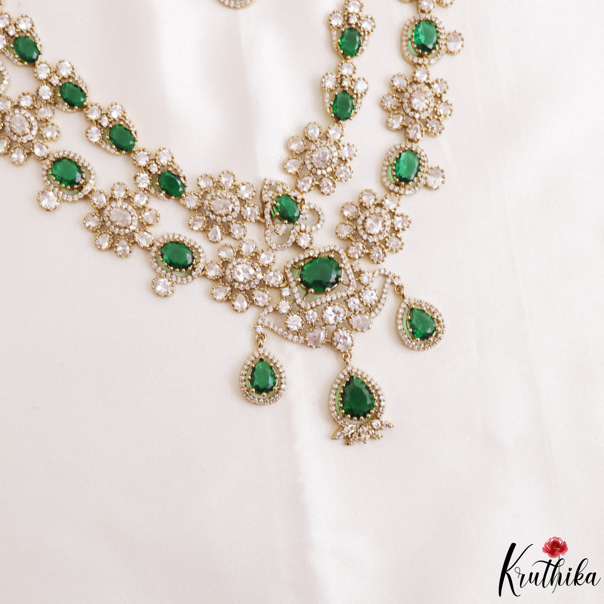 Premium AD/Victorian Necklace NC3311 (Available in 5 colours)