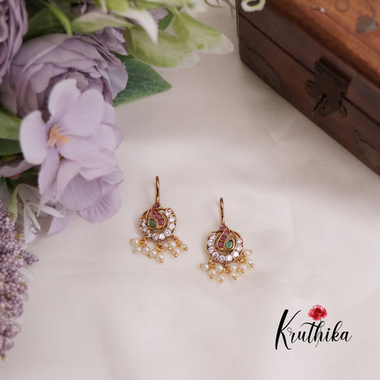 Beautiful Kemp Peacock Bugadi Earcuffs | upper earrings | Bugadi Earrings E667