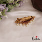 Classic Floral Motifs Jadau Hair Clip With Pearl Drops J355 (Available In 2 Colors)