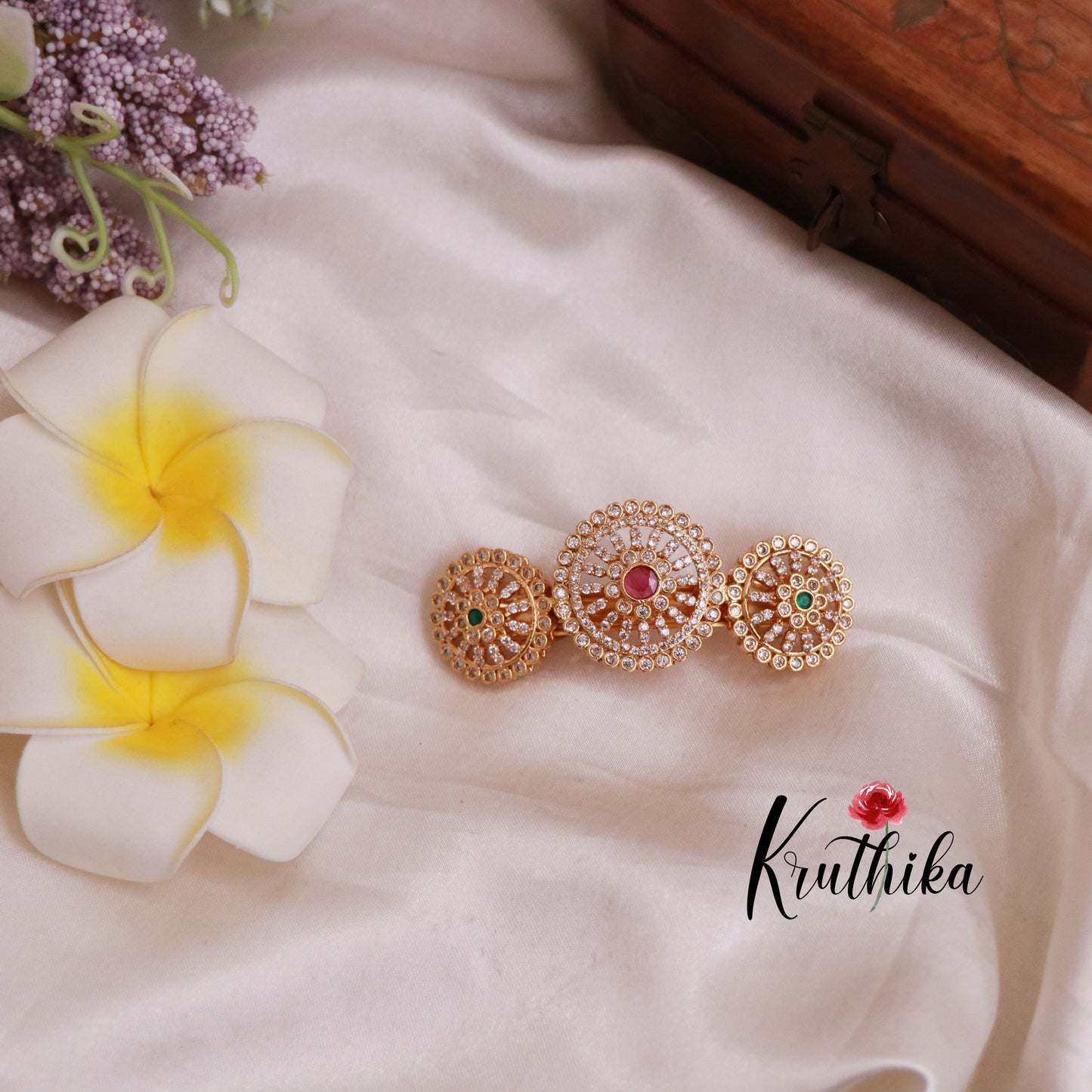 Beautiful Sparking CZ Hair Clip J181