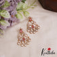 Sparkling Teardrop AD Victorian Chandbali Earrings E1063 (Available In 4 Colors)