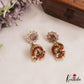 Stunning Peacock Motifs Kemp Jhumkas With Pear Bead Drops E1103 (Available In 2 Colors)