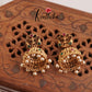 Beautiful Lakshmi Jhumka with Pearl Drops E697 (Available in 2 Colors)