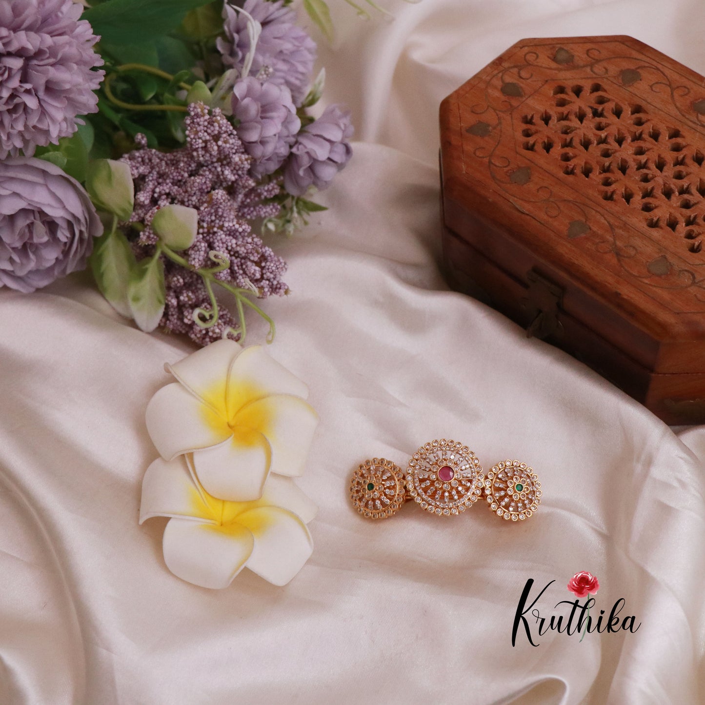 Beautiful Sparking CZ Hair Clip J181