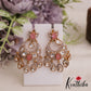 Sparkling Teardrop AD Victorian Chandbali Earrings E1063 (Available In 4 Colors)