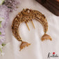 Premium Antique Peacock Motifs Half Moon Shape Jhumka Drops Jada Billa J422