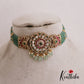 Classic Floral Motifs Jadau Choker With Multi Strand Chains NC2608 (Available In 2 Colors)