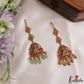 Classic Antique Lakshmi Peacock Motifs Jadau Maang Tikka With Pearl Bead Drops MT406 (Available In 4 Colors)