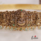 Premium AD Temple Lakshmi Ganesha Design Hip Belt With Green Beads V304