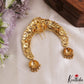 Gorgeous Antique Lakshmi Peacock Motifs Half Moon Shape Jhumka Drops Jada Billa J423
