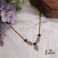 Simple AD Stone Floral  Necklace Set NC2229  (Available in 5 Colours)