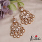Sparkling Teardrop AD Victorian Chandbali Earrings E1063 (Available In 4 Colors)