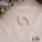 Pretty Leaf Motifs AD Stones Ear Climbers E928