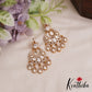 Sparkling Teardrop AD Victorian Chandbali Earrings E1063 (Available In 4 Colors)
