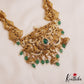Gorgeous Antique Peacock Motifs Haaram With Bead Drops LH2055 (Available In 3 Colors)