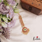 Gorgeous Floral Motifs Jadau Maang Tikka With Pearl Drops MT364