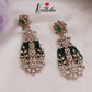 Beautiful CZ Sparkling Beaded Statement Earrings E669 (Available in 2 Colors)