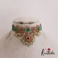 Gorgeous CZ Victorian Choker With Multi Strand Pearl Chain  NC2605 (Available in 2 Colors)