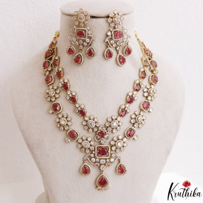Premium AD/Victorian Necklace NC3311 (Available in 5 colours)