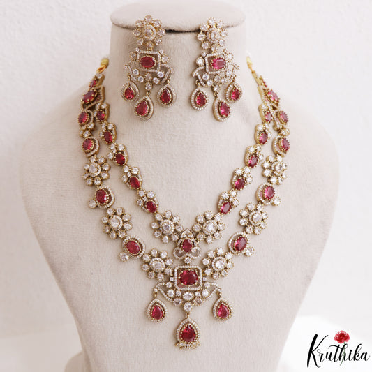 Premium AD/Victorian Necklace NC3311 (Available in 5 colours)