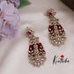 Beautiful CZ Sparkling Beaded Statement Earrings E669 (Available in 2 Colors)