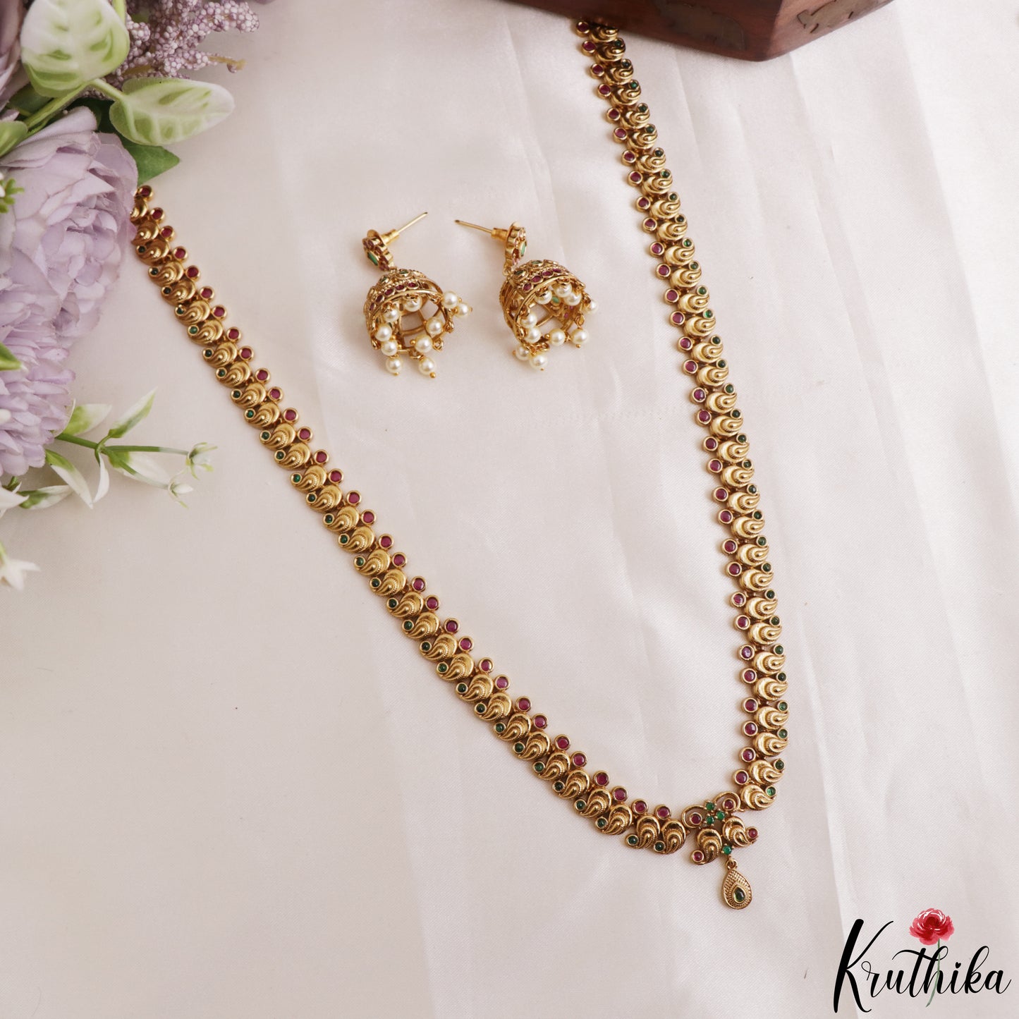 Classic Antique Mango Motifs Haaram LH2205