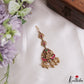 Classic Antique Lakshmi Peacock Motifs Jadau Maang Tikka With Pearl Bead Drops MT406 (Available In 4 Colors)