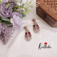 Beautiful CZ Sparkling Beaded Statement Earrings E669 (Available in 2 Colors)