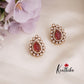 Trendy CZ Victorian Leaf Earstuds E679 (Available in 2 Colors)