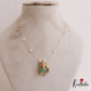 Elegant CZ Lord Ganesha Pendant Invisible Chain NC2653 (Available In 4 Colors)