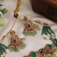 Gorgeous CZ Victorian Choker With Multi Strand Pearl Chain  NC2605 (Available in 2 Colors)