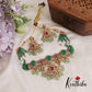 Gorgeous CZ Victorian Choker With Multi Strand Pearl Chain  NC2605 (Available in 2 Colors)
