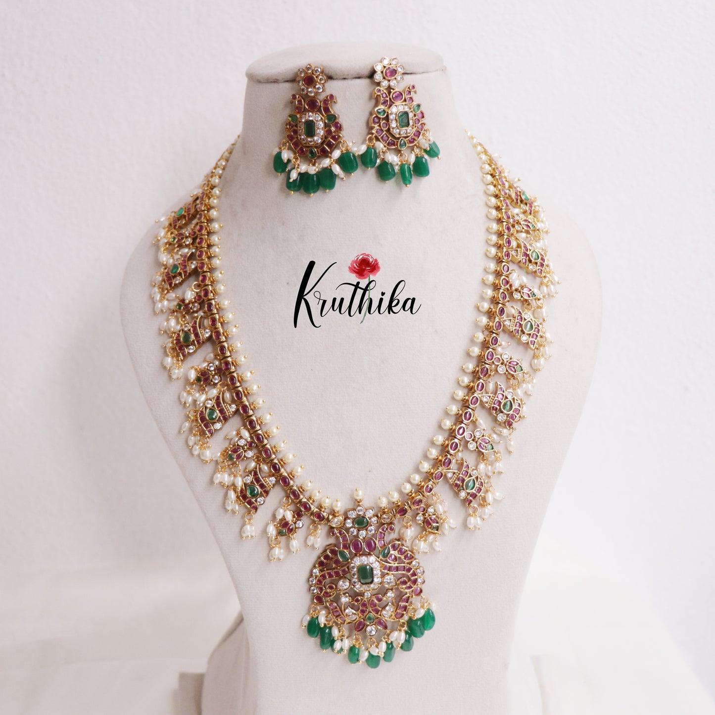 Premium Peacock Kemp Guttapoosalu Haaram LH2017