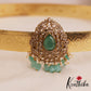 Spakling Teardrop Peacock Motifs AD Victorian Hip Belt With Bead Drops V370 (Available In 4 Colors)