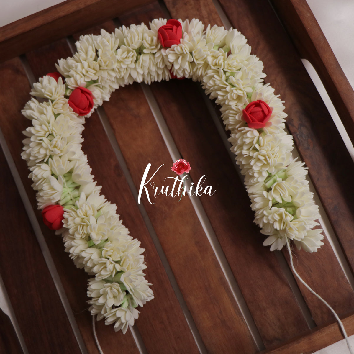 String With Flowers Realistic & reusable flowers string with rose buds G10 – Kruthika Jewellery