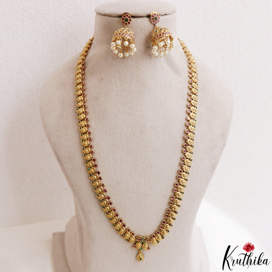 Classic Antique Mango Motifs Haaram LH2205