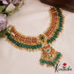 Pre-Order: Premium Floral Motifs Jadau Choker With Green Bead Drops NC2815 (Pre-Order: Shipping from 15th June)
